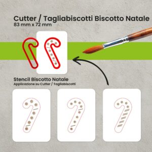 Taglia Biscotti – Cutter Biscotto con Stencil Decorativo